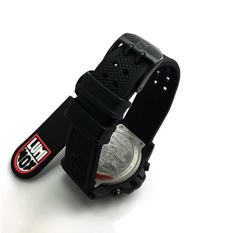 ★新品＆替ベルト付★LUMINOX NAVY SEAL 3581.BO Navy SEAL Chronograph, 45 mm, Military Dive Watch, Blackout
