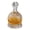 B, variant on 360 Degree Rotating Whiskey Decanter Glass Set Elegant Luxury Engraved Crystal Cut Stunning Luster Built in Metal Pivot Smooth Rim Thickened for Home Bar Party Gift Wine Decanter