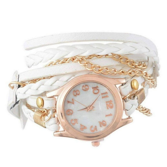 Xingzhi Leather Bracelet Braided Quartz Multilayer Vintage Women's Watch Present Watches Ladies Fashionable Women Feminino