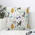 thumbnail image 4 of Yiaed Colorful Poodle Dog Print Pillow Covers Super Soft Decorative Square Throw Pillow Covers Case Cushion Covers for Sofa Couch Bedroom Car Decor（No pillow core）-12"x12", 4 of 7
