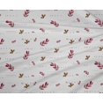 thumbnail image 4 of oneOone Polyester Lycra Pink Fabric Leaves Watercolor Dress Material Fabric Print Fabric By The Yard 56 Inch Wide, 4 of 4