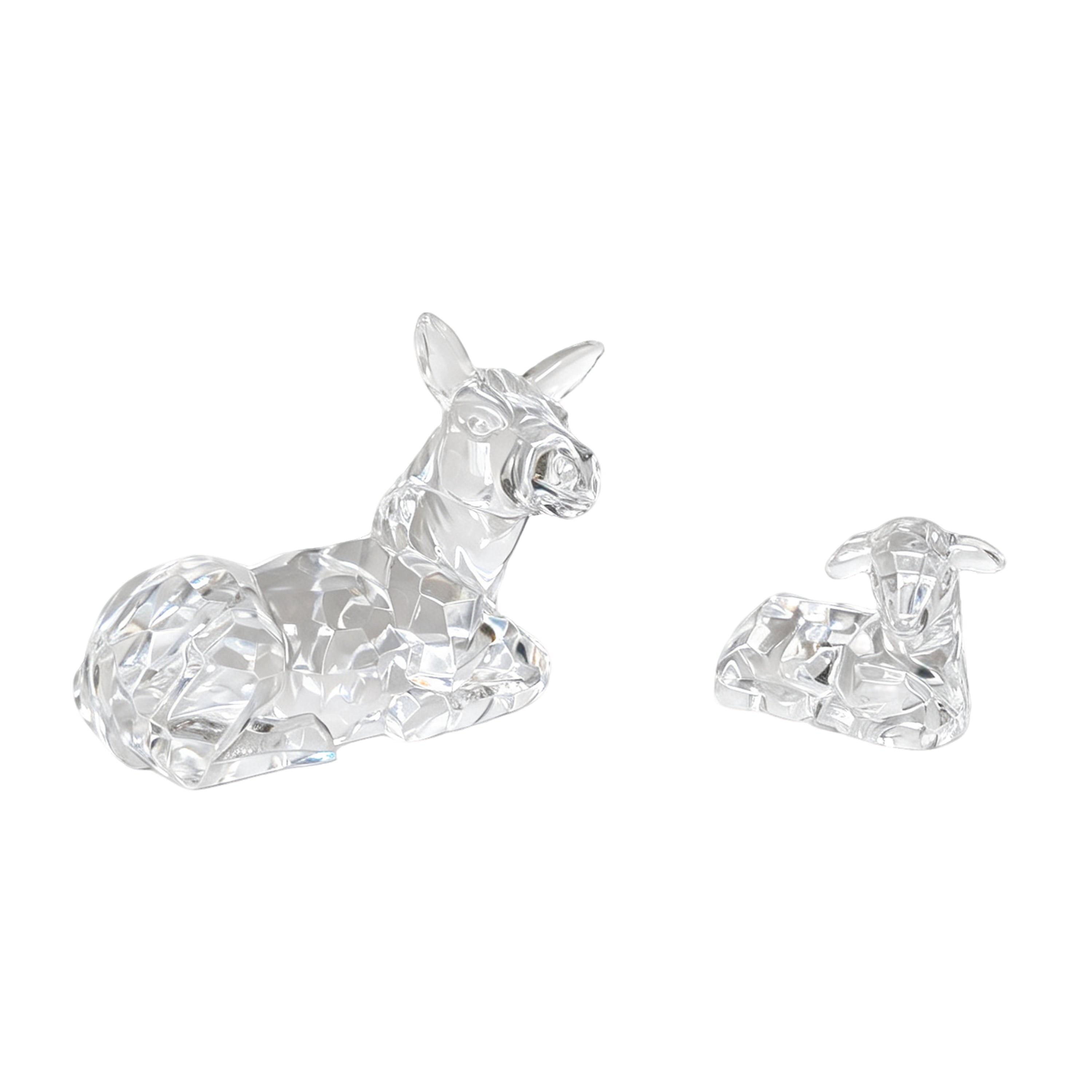 Christmas Indoor Decorative Plastic Clear Nativity Scene Set, 8 Pieces, by Holiday Time