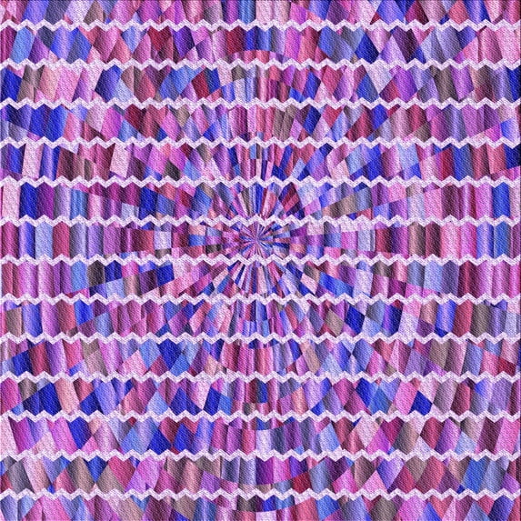 Ahgly Company Machine Washable Indoor Square Transitional Dark Orchid Purple Area Rugs, 7' Square