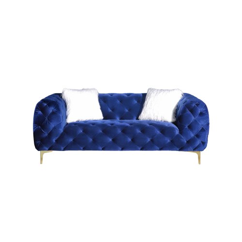Elegant Velvet 3Seat Sofa, Modern Loveseat Sofa, Upholster Tufted