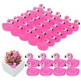 thumbnail image 5 of Raindrops 100Pcs Tiny Animals Mini Resin Flamingo Figurines MultiColored Whimsical Design For Home Decor, 5 of 8