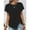 Black womens top dressy casual, variant on Wycnly Womens Tops Dressy Casual Plus Size Fashion Lightweight Irregular Slit Hem Tunic Tees Shirts Summer Short Sleeve Crewneck Tops Solid Blouse Green s