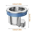 thumbnail image 2 of Clearance Water Pipe Nozzle under $5,Toilet Floor Drain Core Shower Floor Drain Backflow Preventer Sewer Core Anti Odor Plug Drain Stopper Fast For Kitchen Bathroom, 2 of 7