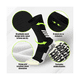 thumbnail image 3 of 6pcs Calcetines Antideslizantes Con Espinilleras Para Fútbol Malubero negro, 3 of 5