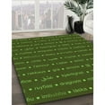 thumbnail image 3 of Ahgly Company Machine Washable Indoor Square Transitional Dark Lime Green Area Rugs, 8' Square, 3 of 7
