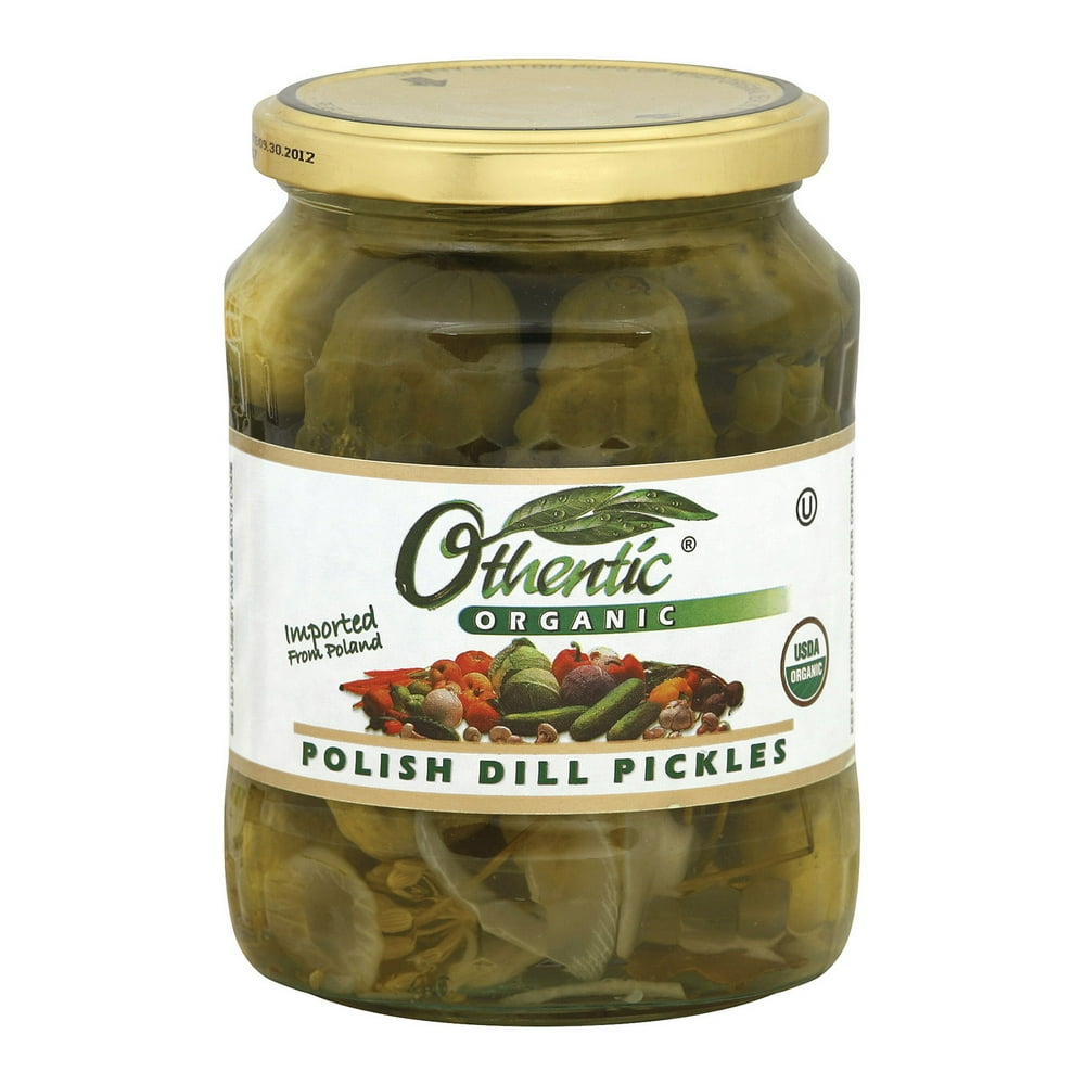 Othentic Polish Dill Pickles Organic Case of 6 24.3 oz. Walmart