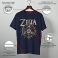 thumbnail image 3 of Men's Nintendo Hyrule History Book Logo Graphic Tee Navy Blue Large, 3 of 10