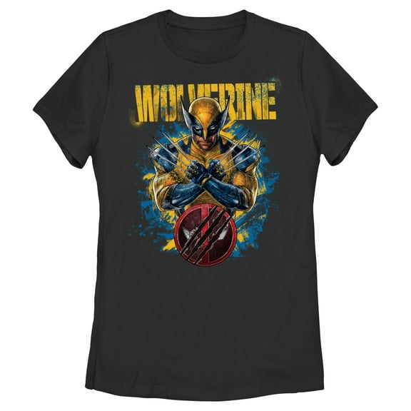 Women's Marvel: Deadpool & Wolverine Paint Splatter Graphic T-Shirt