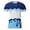 Blue, variant on Men Graphic Ice Print T-Shirt Summer Casual Short Sleeve Tee Soft Blend Comfortable Fit Top Daily Wear Comfy Tee Tshirts for Boys