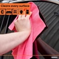 thumbnail image 4 of Superio Microfiber Cleaning Cloths Color-Coded for Easy Organization, Ultra-Soft, Durable, Multi-Purpose Cloths for Bathroom, Kitchen, Windows, Furniture, Electronics (Pink), 4 of 5