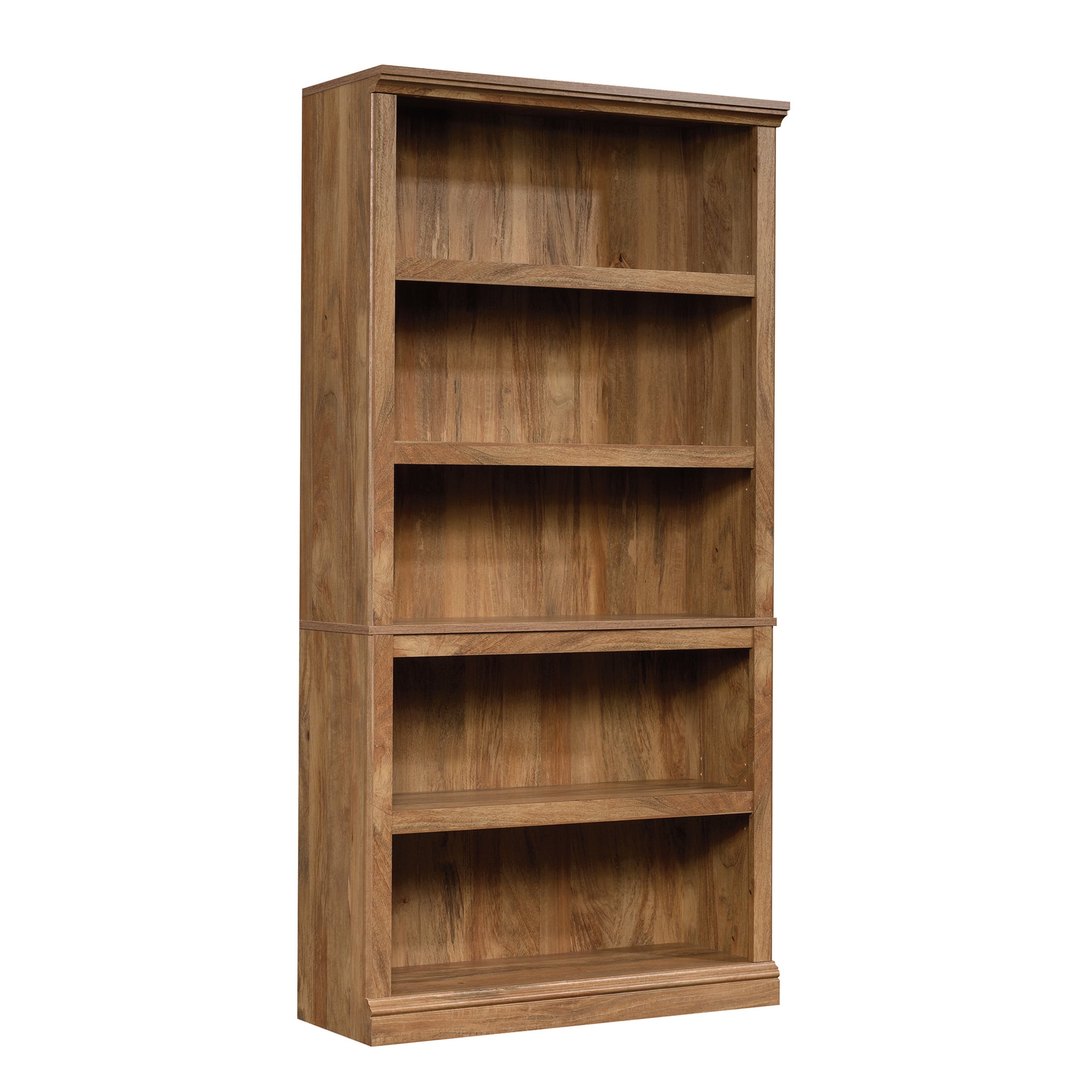 Sauder Engineered Wood 5-Shelf Tall Bookcase in Sindoori Mango/Brown
