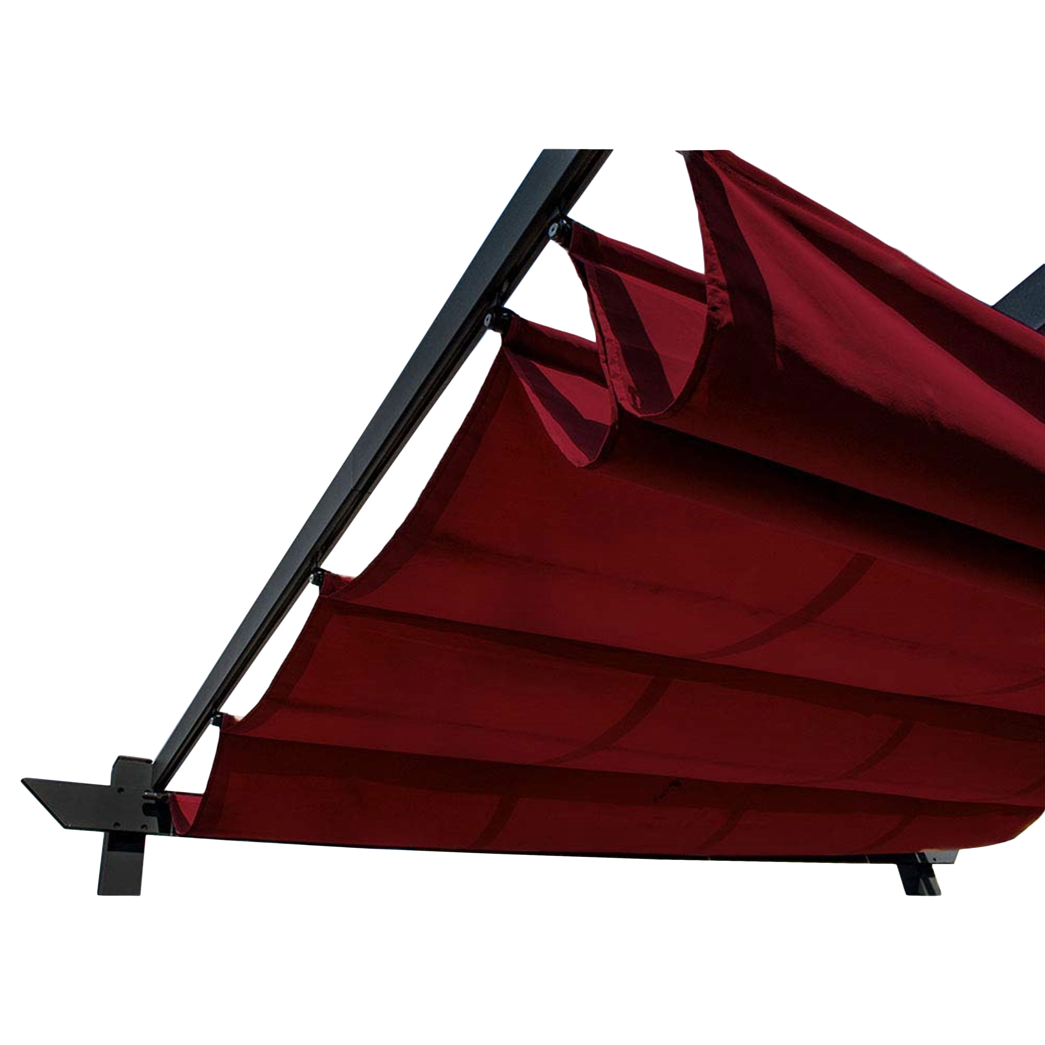 ALEKO Pergola Canopy Fabric Replacement 9 x 9 Feet Burgundy