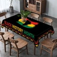thumbnail image 4 of Black History Month Tablecloth African American Heritage Festival Holiday Party Decoration Celebration Kitchen Dining Room Home Rectangular Table Cover Decor (60" x 84"), 4 of 5