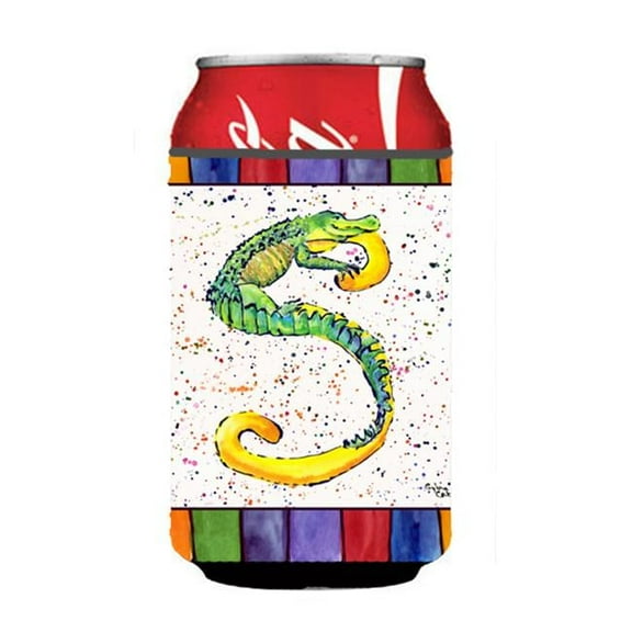 Letter S With Aligator Can Or Bottle Hugger