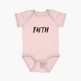thumbnail image 2 of Luvly Faith Short Sleeve Baby One-Piece, New Born, Baby Shower Gift, New Parents Gift, 2 of 4