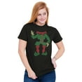 thumbnail image 3 of Ugly Christmas Stitch Pattern Elf Men's Graphic T Shirt Tees Brisco Brands S, 3 of 4