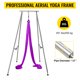 thumbnail image 1 of VEVOR Yoga Sling Inversion, 9.6 FT Altura Inversion Yoga Swing Stand, Capacidad máxima 551 LBS Marco de yoga aereo con 39.4 FT Yoga Swing Inversion Sling Body Bundle Cinturones de seguridad (Púrpura), 1 of 9
