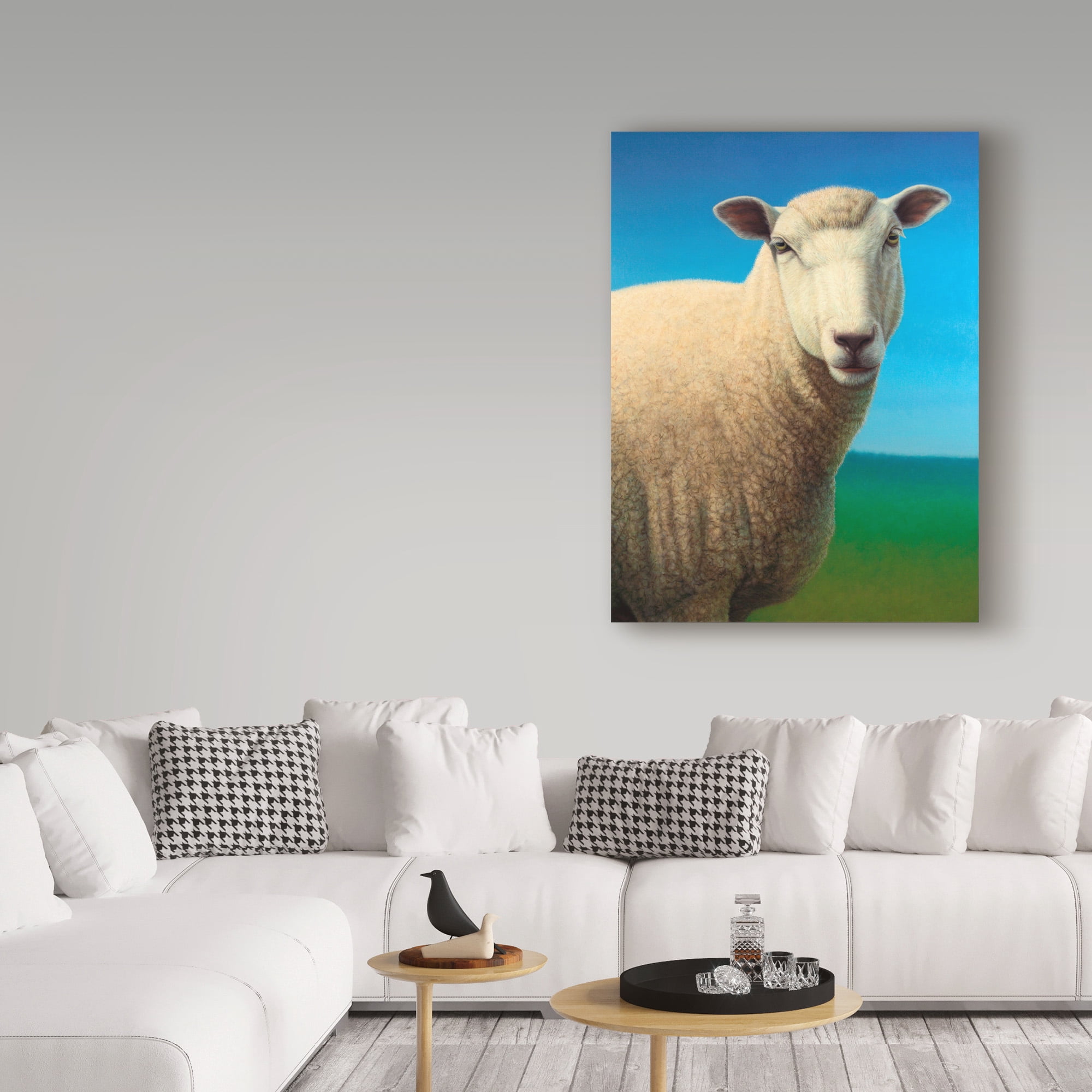 Trademark Fine Art 'Sheep' Canvas Art by James W. Johnson