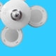thumbnail image 2 of Mini bombilla LED de fútbol, ​​bombillas plegables con aspas de ventilador plegables (90mm/220V) Lamparas, 2 of 8