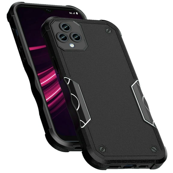 For Celero 5G 2023 (6.5") Slim Tough Shockproof Hybrid Heavy Duty Dual Layer TPU Bumper Rugged Rubber Armor Cover ,Xpm Phone Case [ Black ]