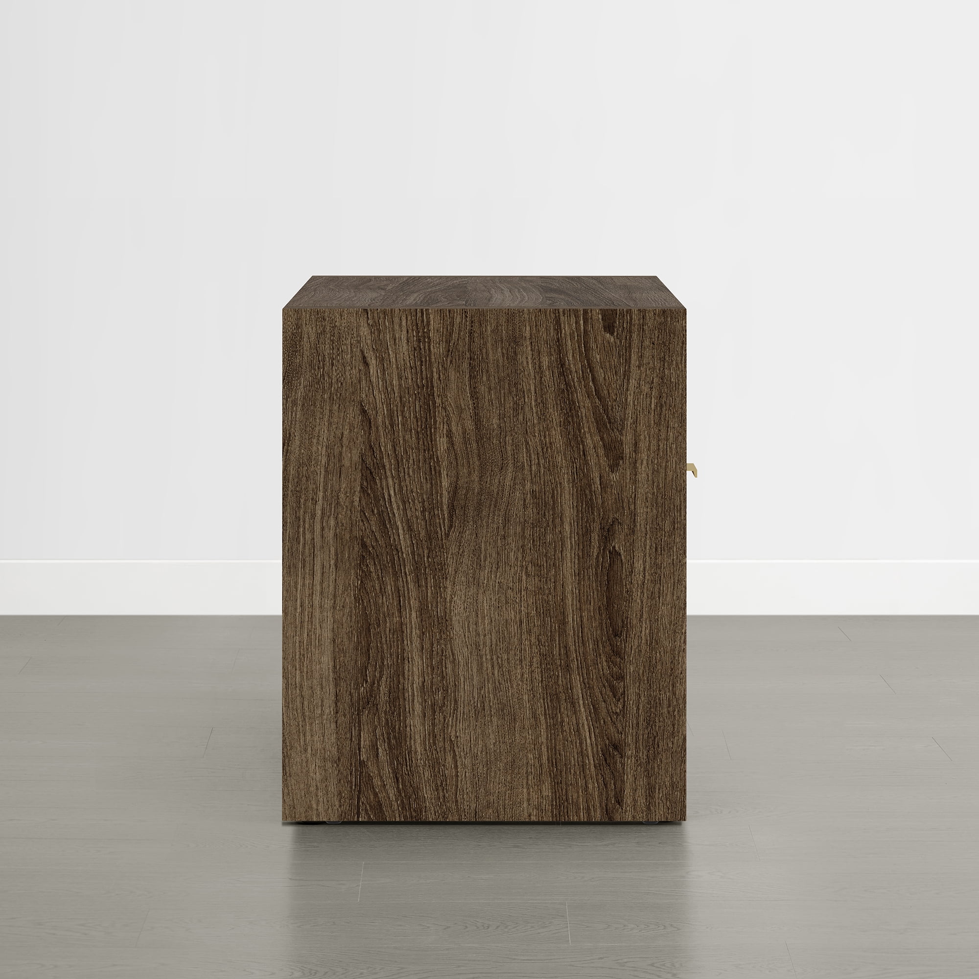 Spruce & Spring Modern Nightstand End Table with Storage Drawer, Farmhouse Style Bedside Table, Easy Assembly, Walnut