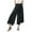Black, variant on LLYwey Womens Plus Size Pants Women's Oversized Casual Wide Leg Pants Chiffon Pleated Long Pants Solid Color Pants Skirt Female Stretch Pants Long Pant Style H162 Pinks 3XL