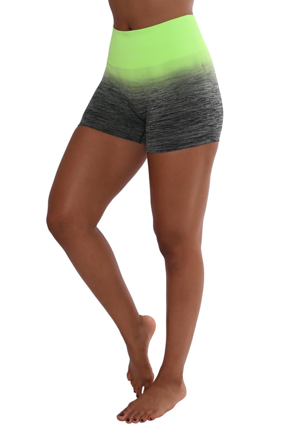 green yoga shorts