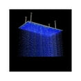 thumbnail image 5 of Cascada Ceiling Mount Rainfall LED Shower Head, (include Shower Arm) (12"x24", Brushed Stainless Steel), 5 of 7