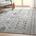 thumbnail image 6 of Well Woven Apollo Flatwoven Rodeo Vintage Flatweave Tribal Diamond Stripes 5'3" x 7'3" Grey Area Rug, 6 of 6
