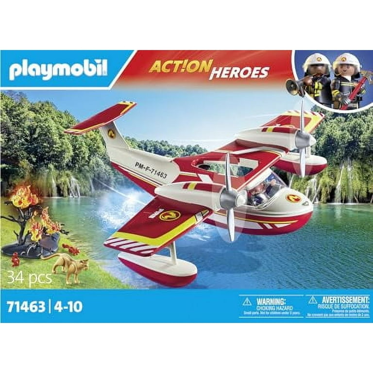 PLAYMOBIL #71463 Action Heros Firefighting Plane NEW! - Walmart.com