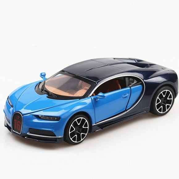 Bugatti Chiron model car 1:32 alloy sports car model, blue