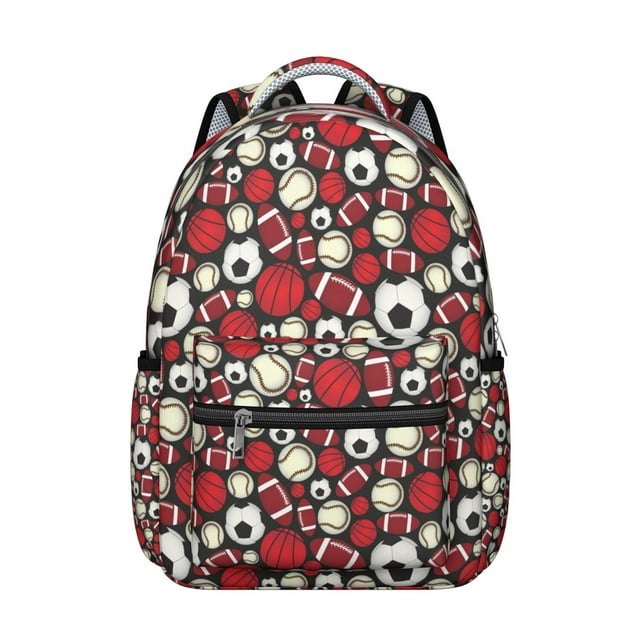 Students Basketball Sports Backpack Baseball Football Soccer Ball Game Sports School Bag, Durable and Adjustable Strap