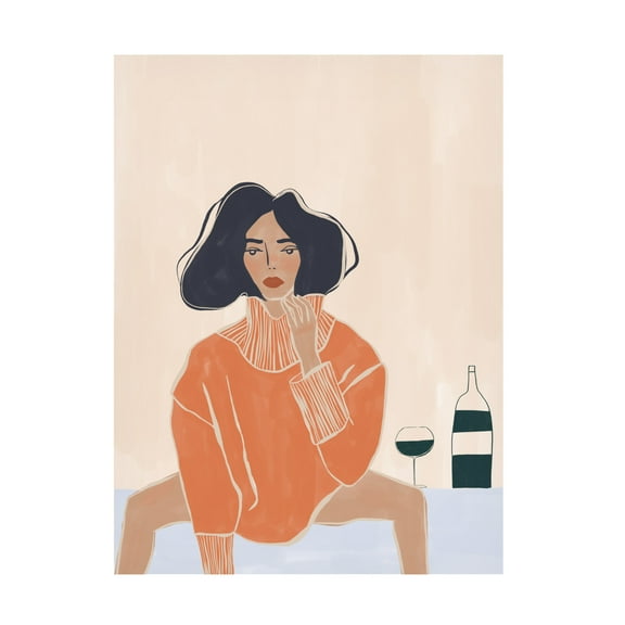 Trademark Fine Art Ivy Green Illustrations It's a Mood Canvas Wall Art