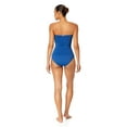 thumbnail image 6 of Anne Cole womens  Twist Front Shirred Bandeaukini, l, Blue, 6 of 6
