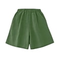thumbnail image 4 of Only Moment Athletic Shorts for Women Cotton and linen Sport Shorts Summer Athletic Cycling Hiking Sports Shorts Green,XL, 4 of 4