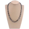 thumbnail image 1 of Collar magnético simple con piedras biliares negras, cadena de suéter para mujer, collar europeo y americano para hombre, estilo hip hop, 1 of 2