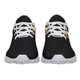 thumbnail image 3 of Unisex Fashion Rainbow Shoes, LGBT Sneakers for Men Women, Lightweight Breathable Running Walking Shoes White Size 12, 3 of 7