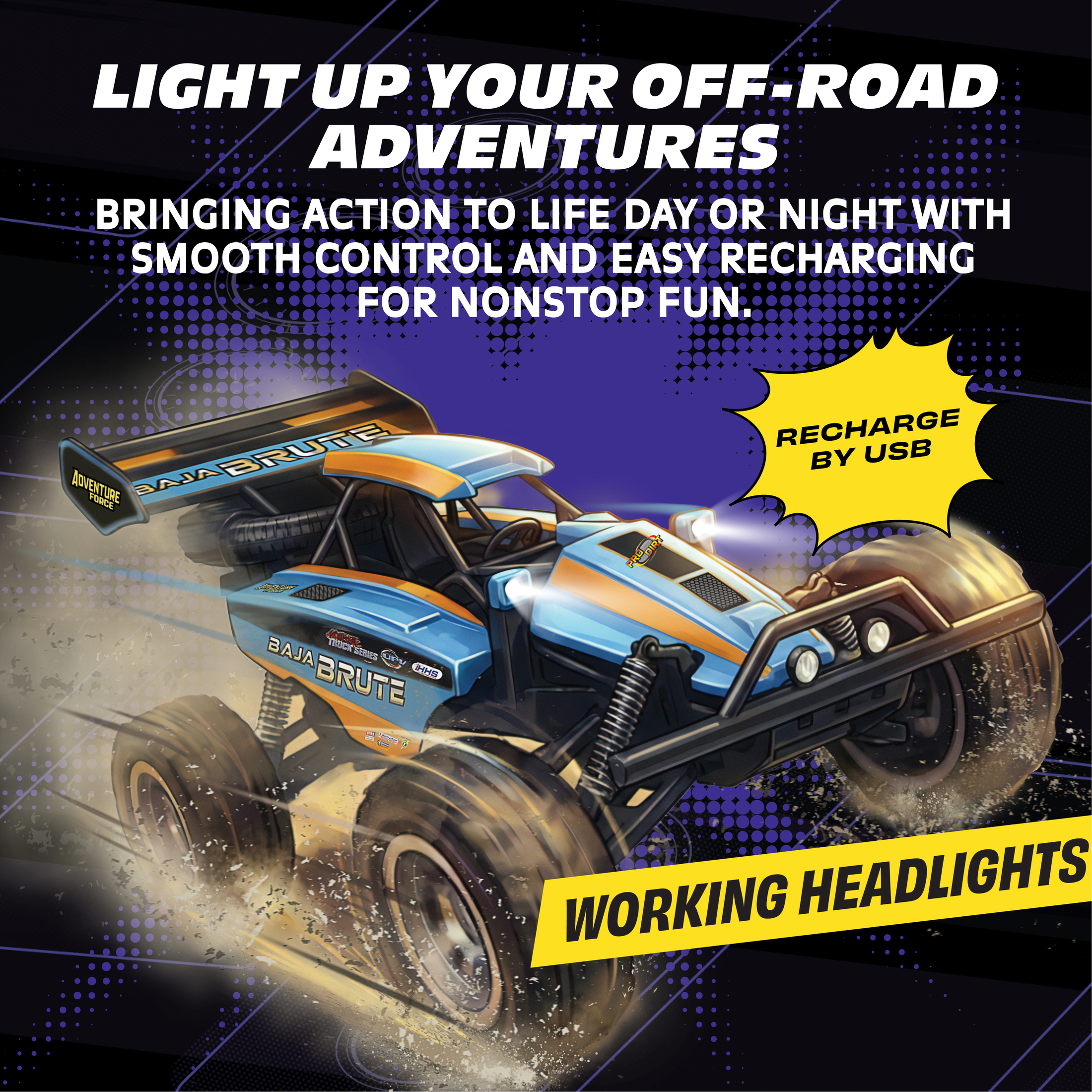 Adventure Force 1:8 Baja Brute Radio Controlled Vehicle photo 3
