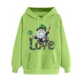 thumbnail image 2 of WJHWSX Hoodies for Women,Womens Hoodies,Stretch Fabric,Breathable,Polyester,Green,L, 2 of 5