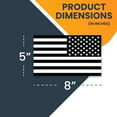 thumbnail image 2 of Magnet Me Up Reversed Black and White American Flag Vinyl Automotive Magnet Decal, 5x8 In, 2 of 7