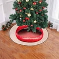 thumbnail image 2 of RYLABLUE Jupe de Sapin de Noël Rouge à Lèvres pour Décoration de Fête Intérieure Extérieure 48 Pouces, 2 of 3