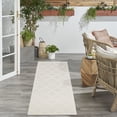 thumbnail image 4 of Nourison Easy Care 2' x 6' Ivory White Outdoor Rug, 4 of 9