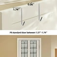 thumbnail image 4 of Over The Door Shoe Organizer, 14 Large Mesh Pockets Hanging Shoe Rack for Closet Organizers and Storage, 2-pack (black), 4 of 7