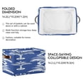 thumbnail image 3 of Tropical Palm Tree Pattern in White Square Storage Bins with Handles Collapsible Containing Box 1 Pack, 3 of 9