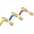 thumbnail image 1 of Refrigerants 3Pcs Color Coded R410A R134A Shut Valves For Ac Hvac Refrigeration Charge Pipes, 1 of 5