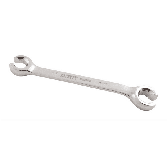 Sunex Tools SUU-980903 0.5 x 0.56 in. SAE 6-Point Mirror Polished Straight Head Double End Flare Nut Wrench